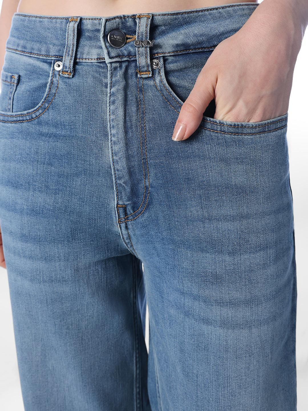 Light Blue Wide Leg Jeans
