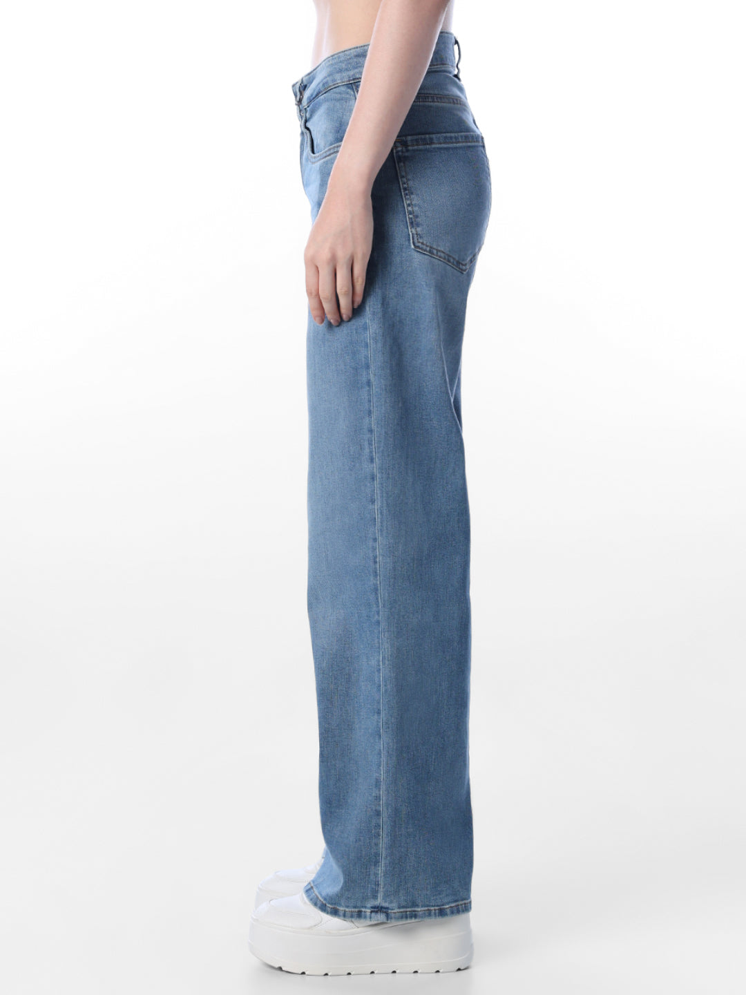 Light Blue Wide Leg Jeans