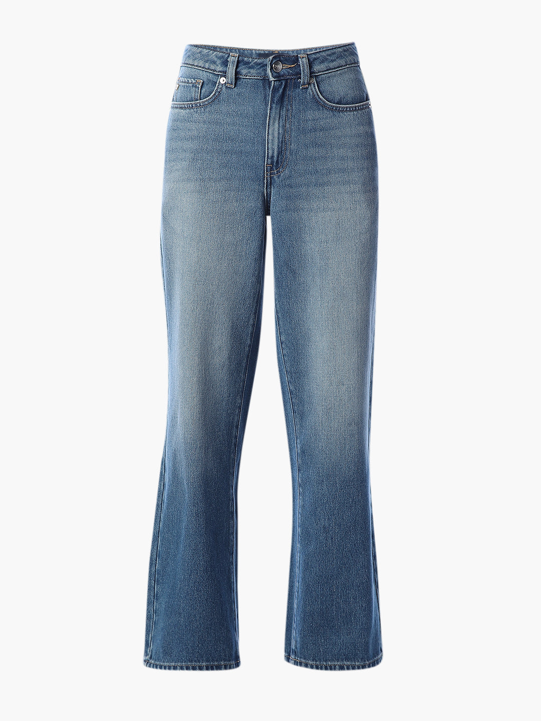 Light Blue High Rise Wide Leg Jeans
