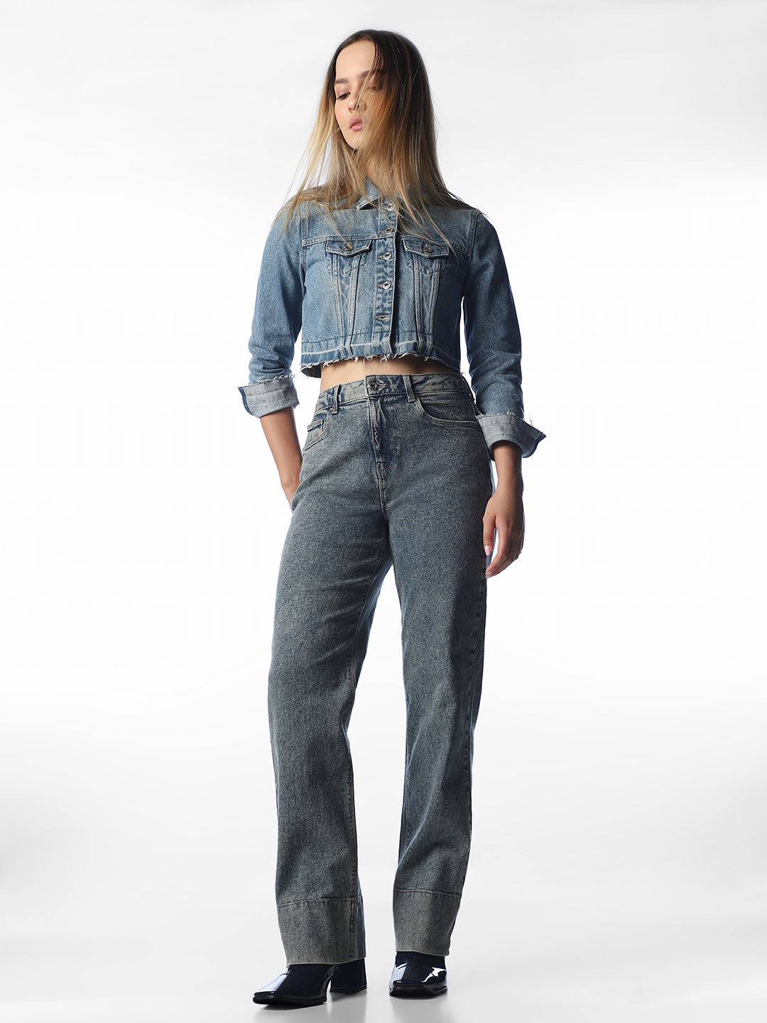 Light Blue Straight Fit Jeans