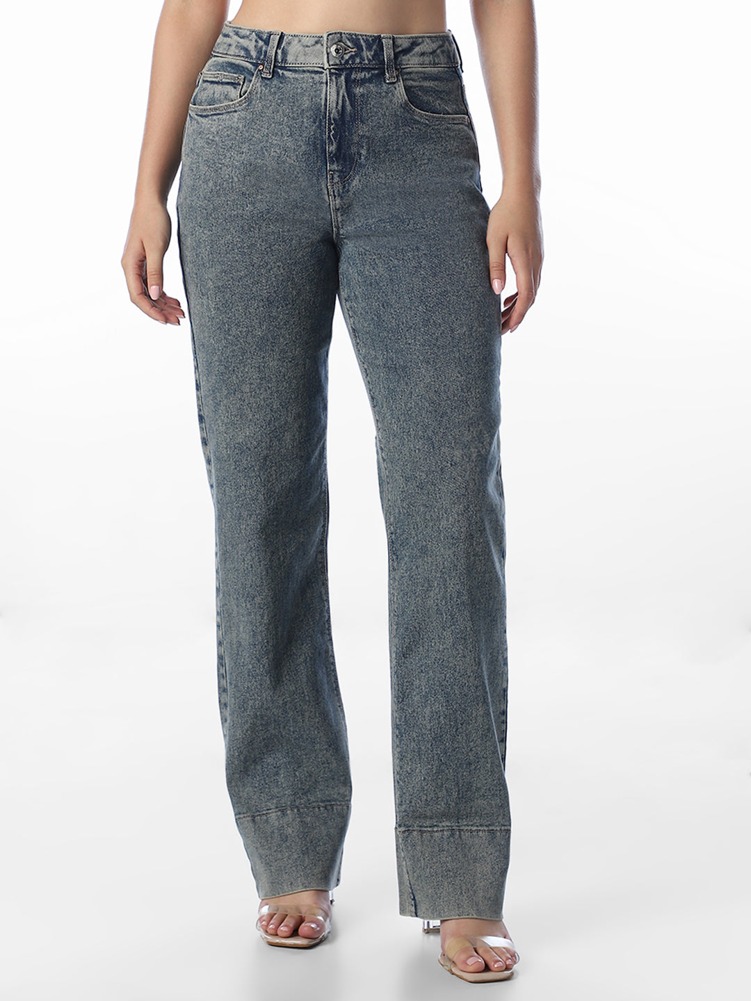 Light Blue Straight Fit Jeans