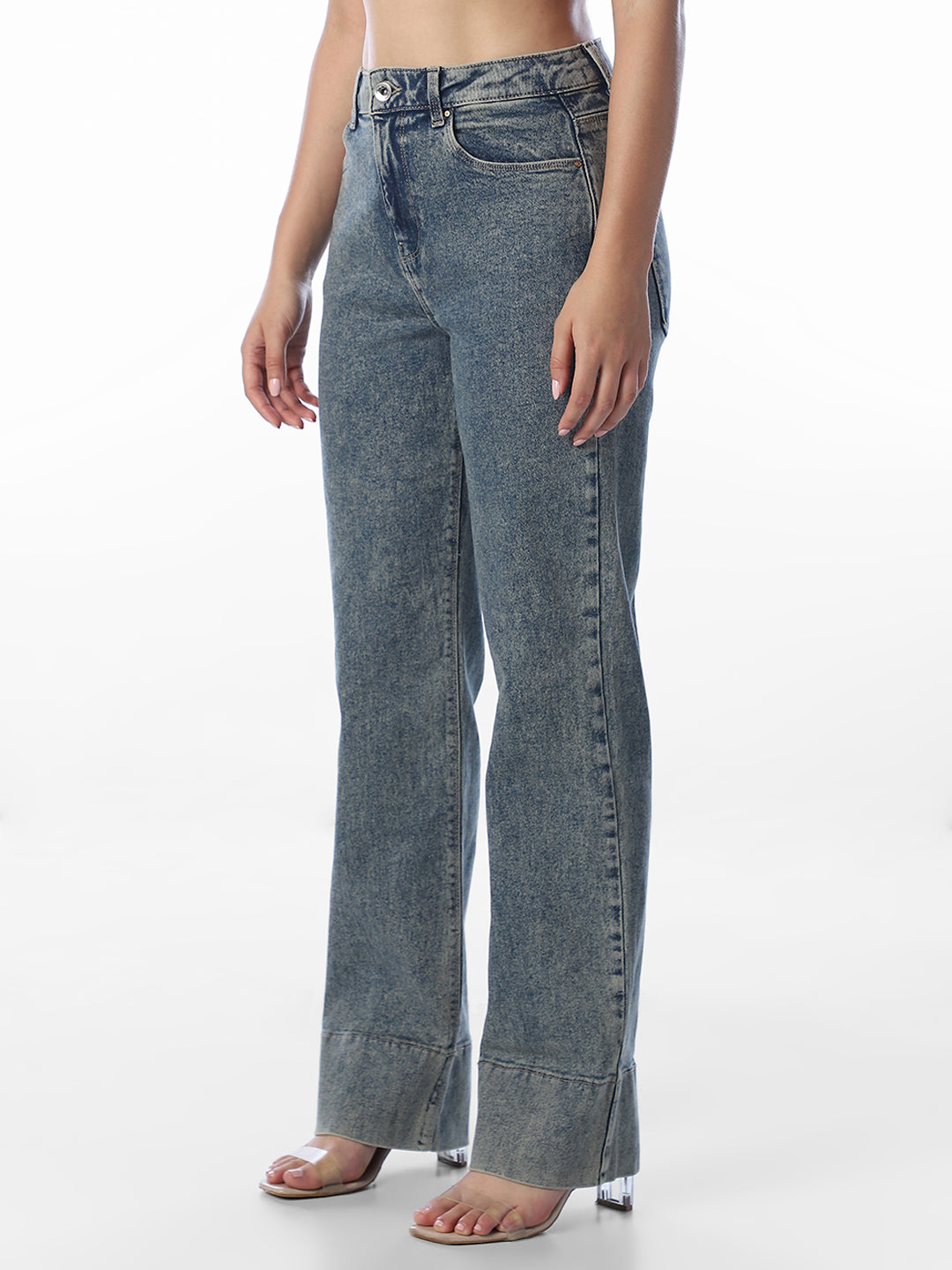 Light Blue Straight Fit Jeans