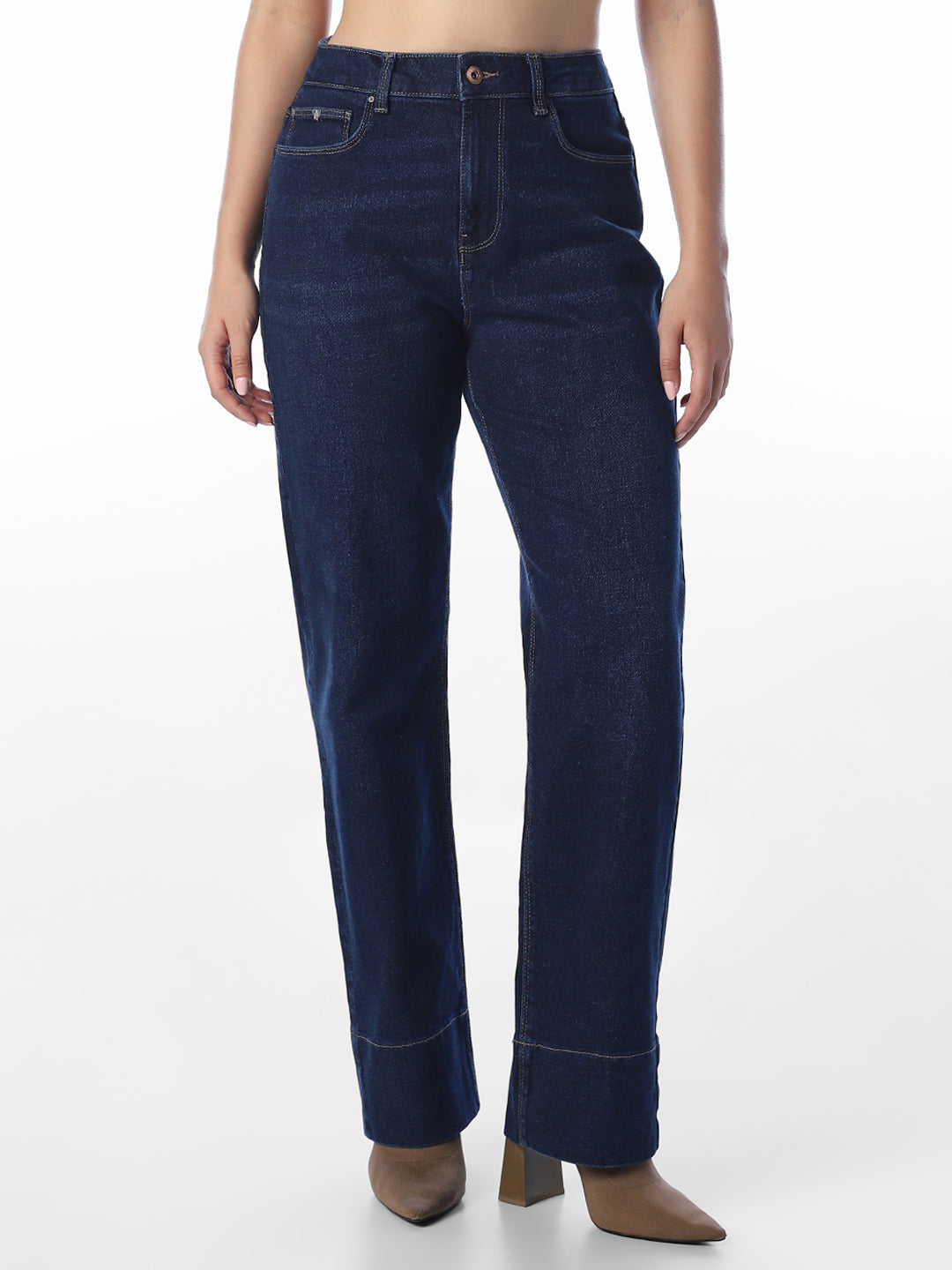 Dark Blue Straight Fit Jeans