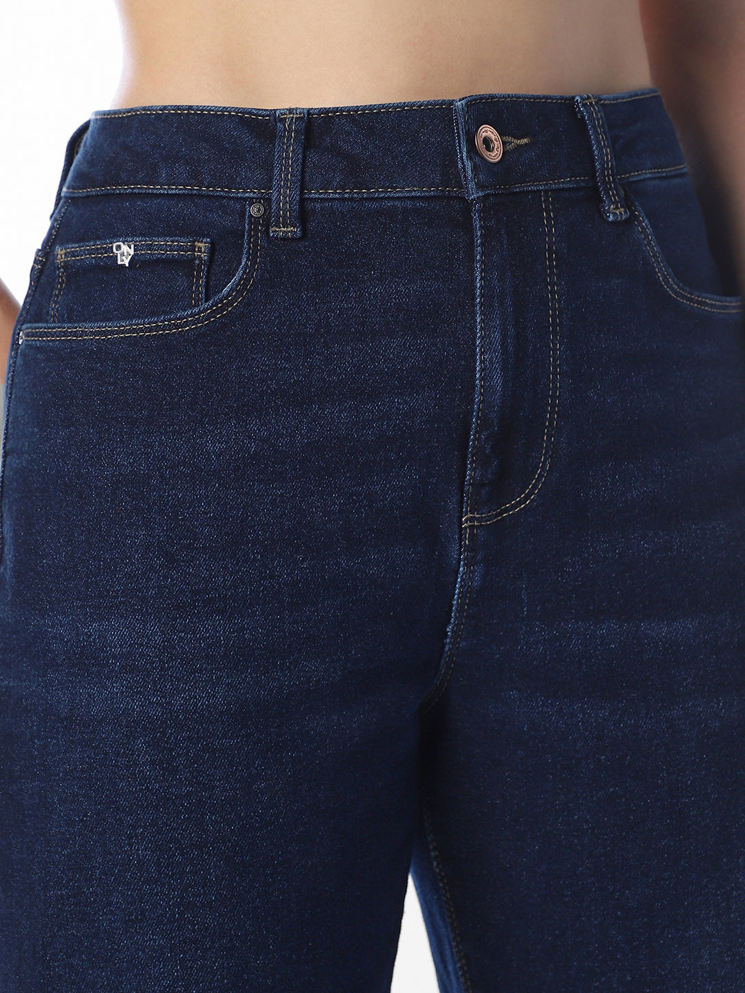 Dark Blue Straight Fit Jeans