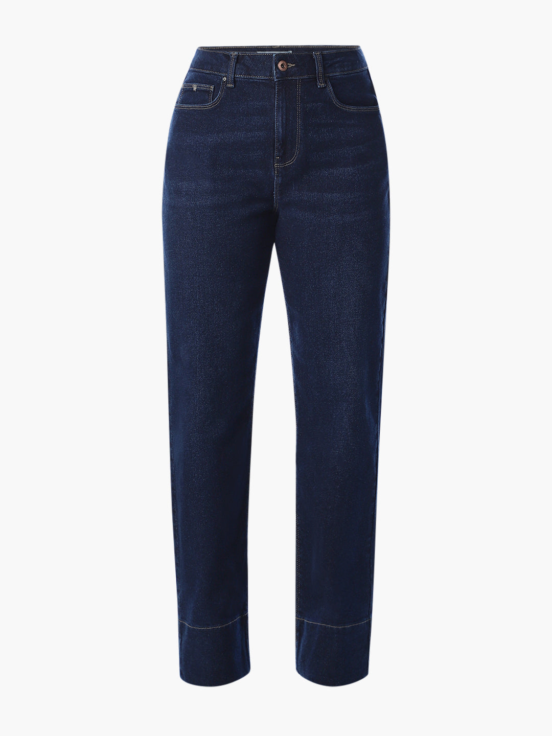 Dark Blue Straight Fit Jeans