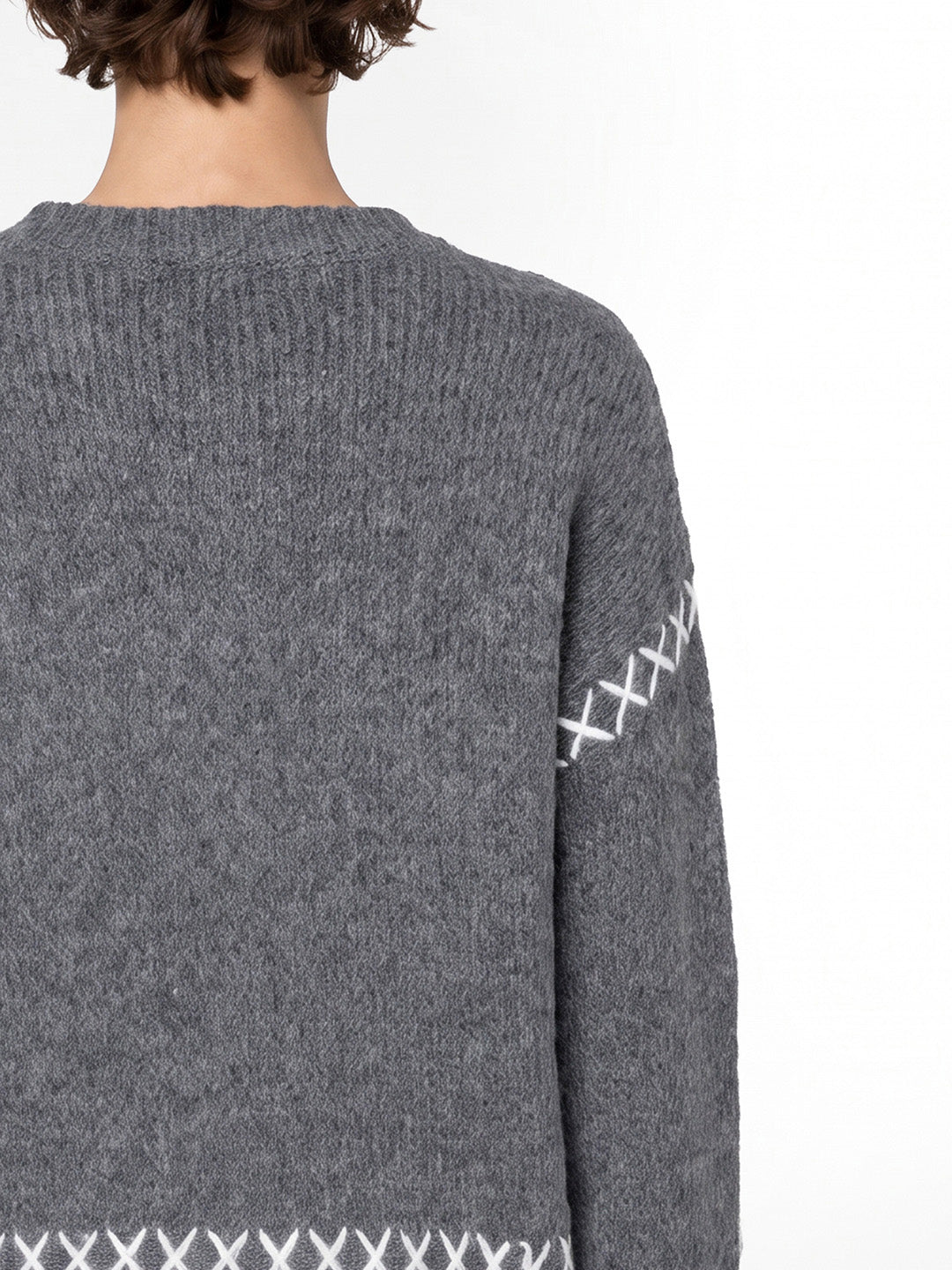 Cross Stitch Detail Pullover