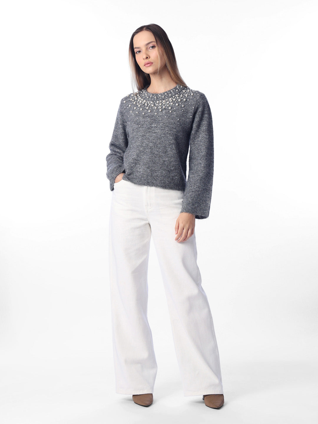 Pearl Embellished Pullover