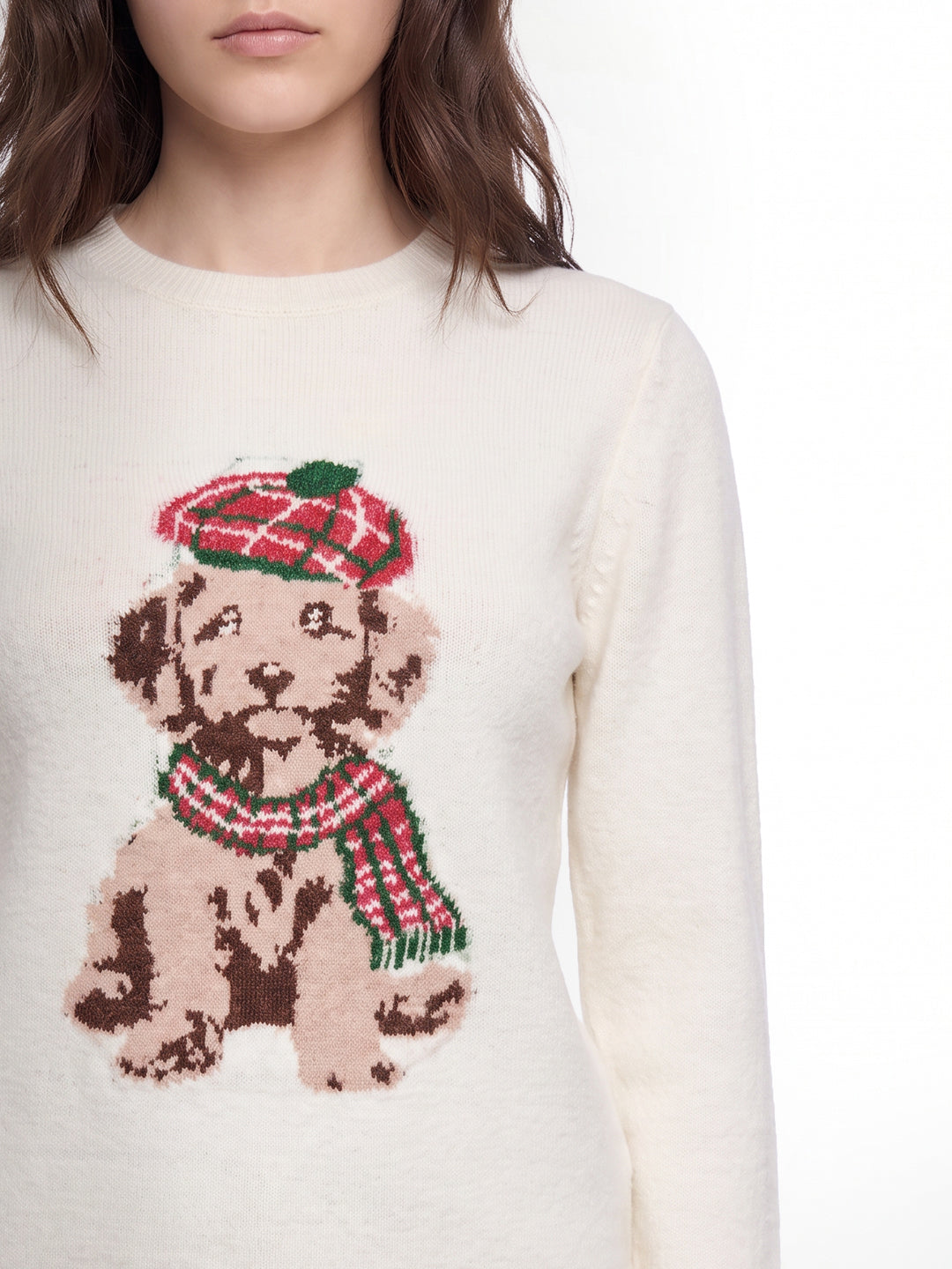 Printed O-Neck Pullover