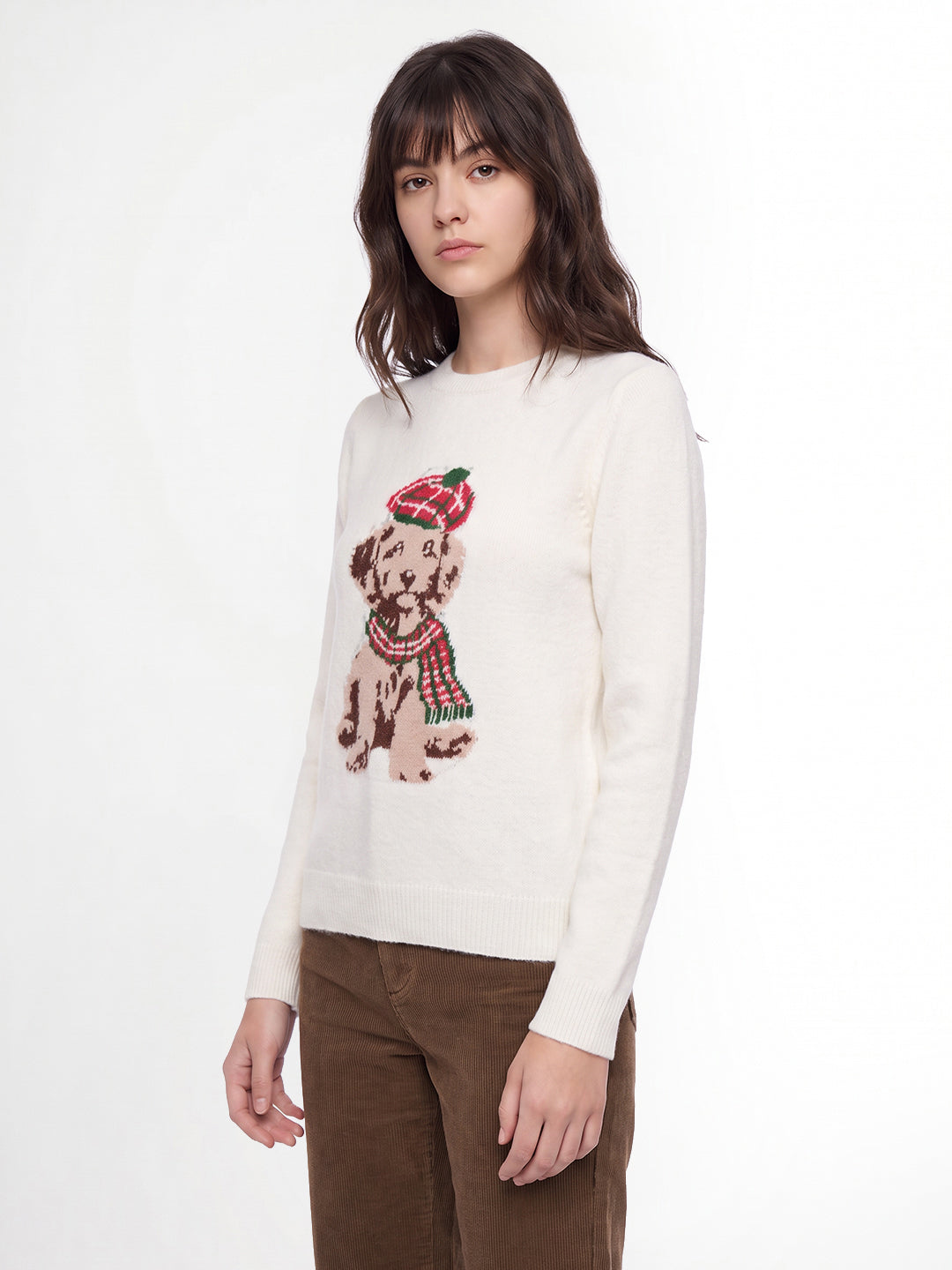 Printed O-Neck Pullover