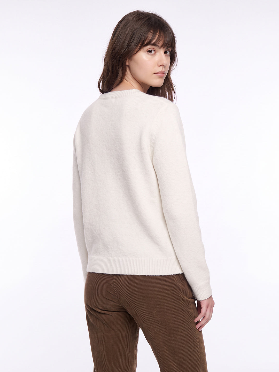 Printed O-Neck Pullover
