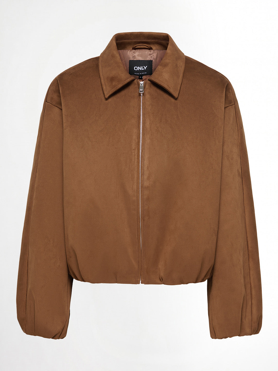 Dark Brown Faux Suede Jacket