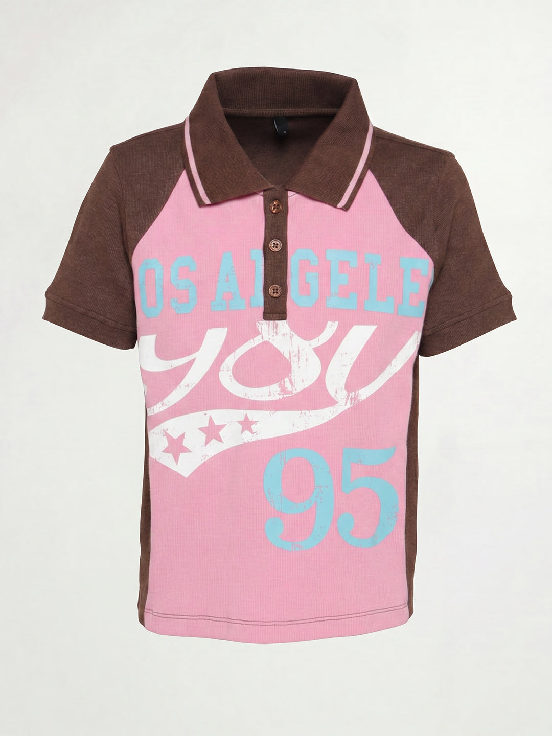 Colourblocked Printed Polo