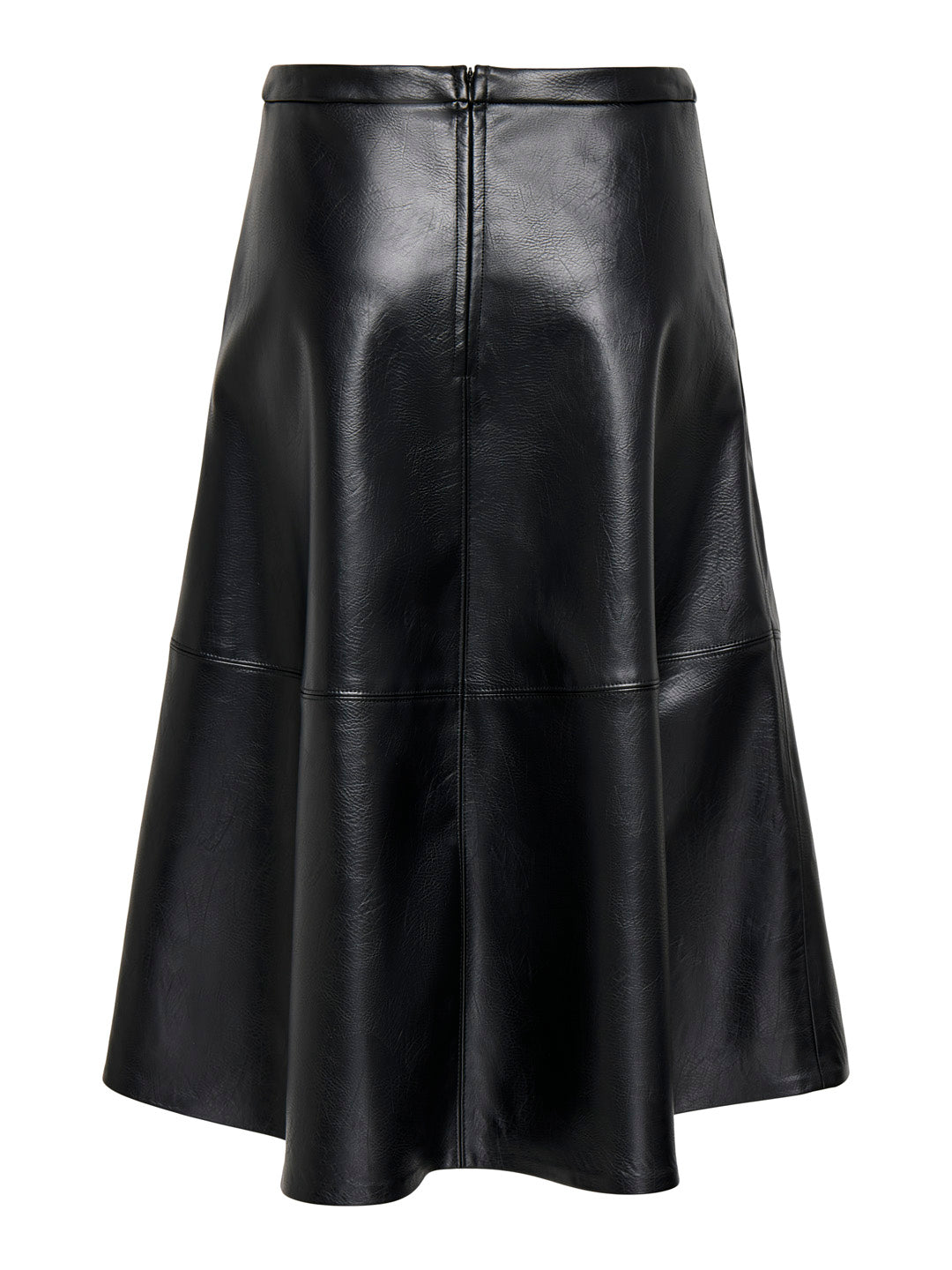Black Faux Leather Skirt