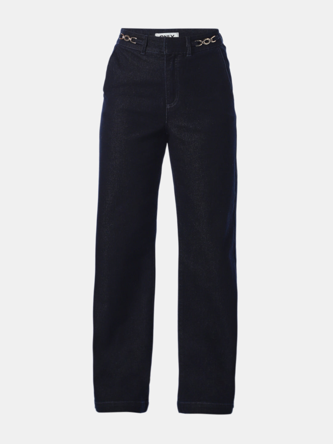 Black High Rise Wide Leg Jeans