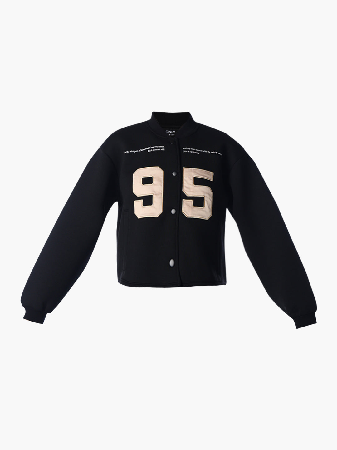Cropped varsity jacket
