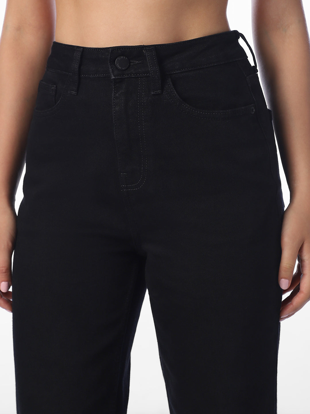 Black Troy Straight Fit Jeans