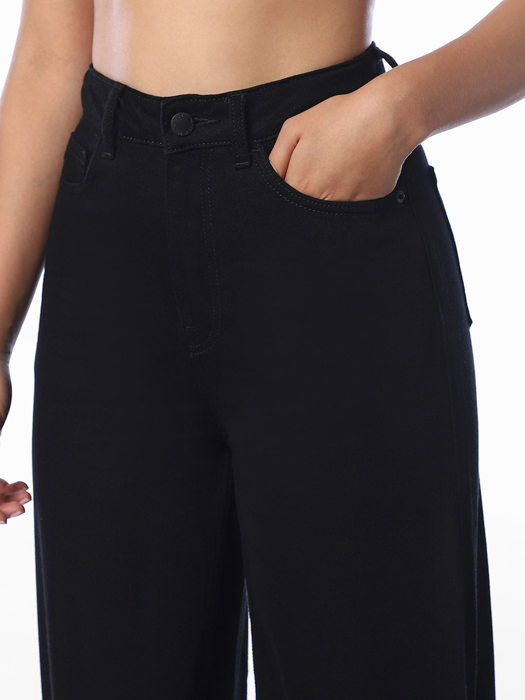 Black Wide Leg Jeans