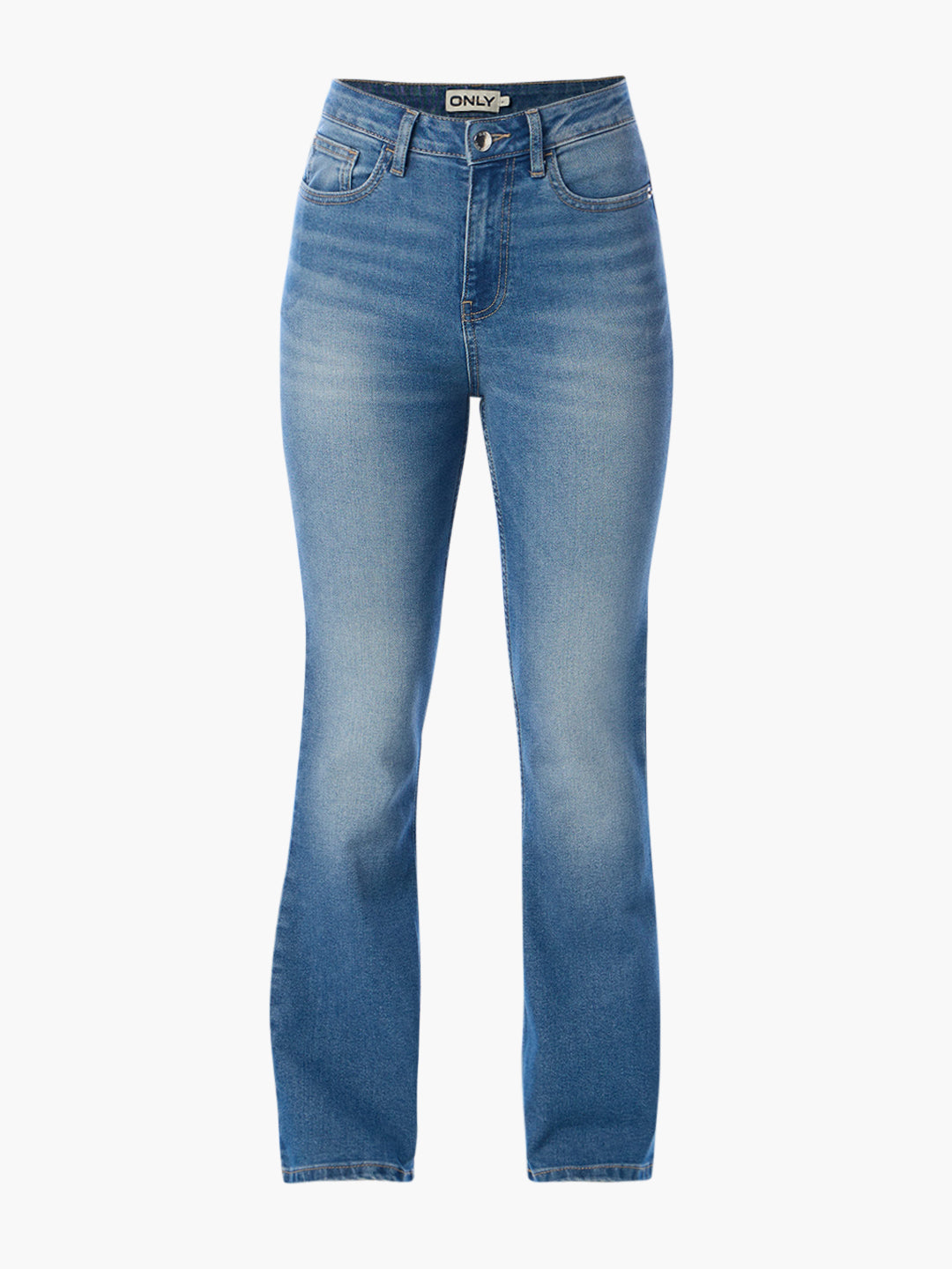 Blue High Rise Flared Jeans