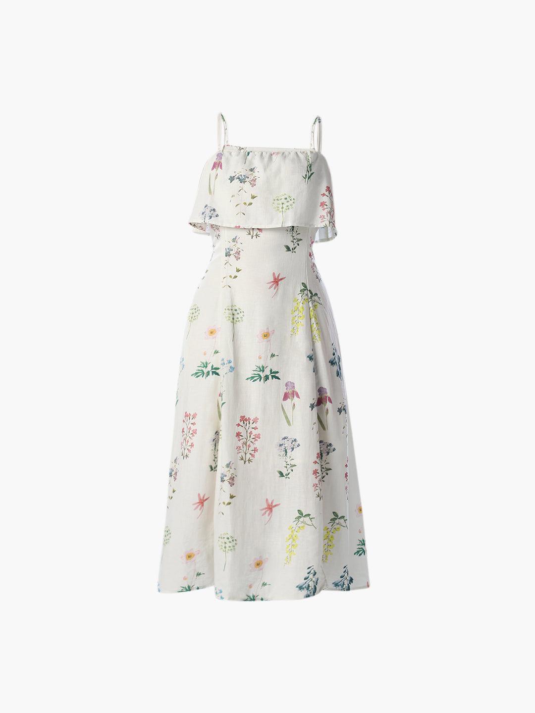 Floral Strappy Midi Dress