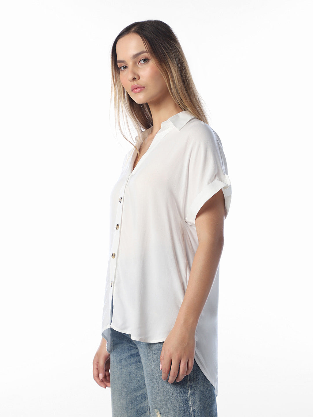 White Viscose Shirt