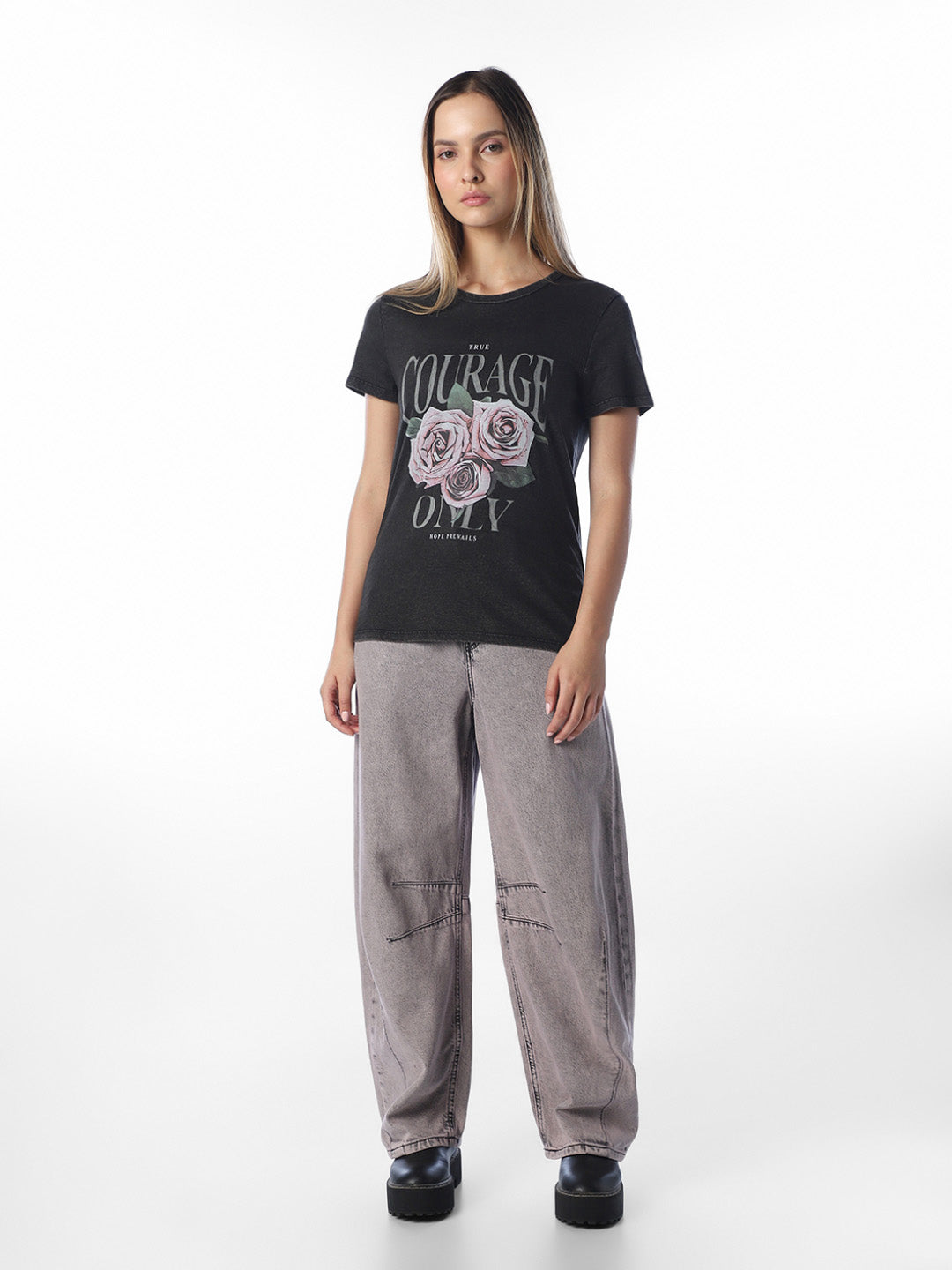 Black Printed T-shirt