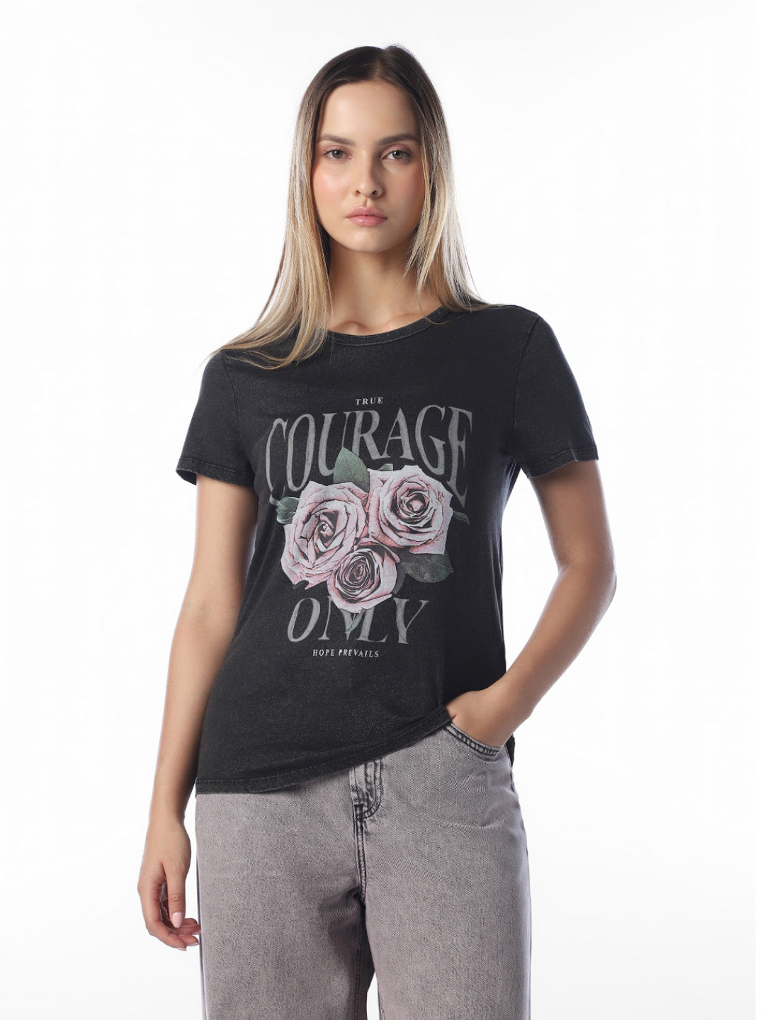 Black Printed T-shirt