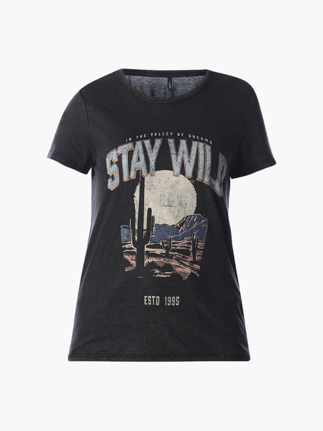 Vintage Washed Printed T-shirt