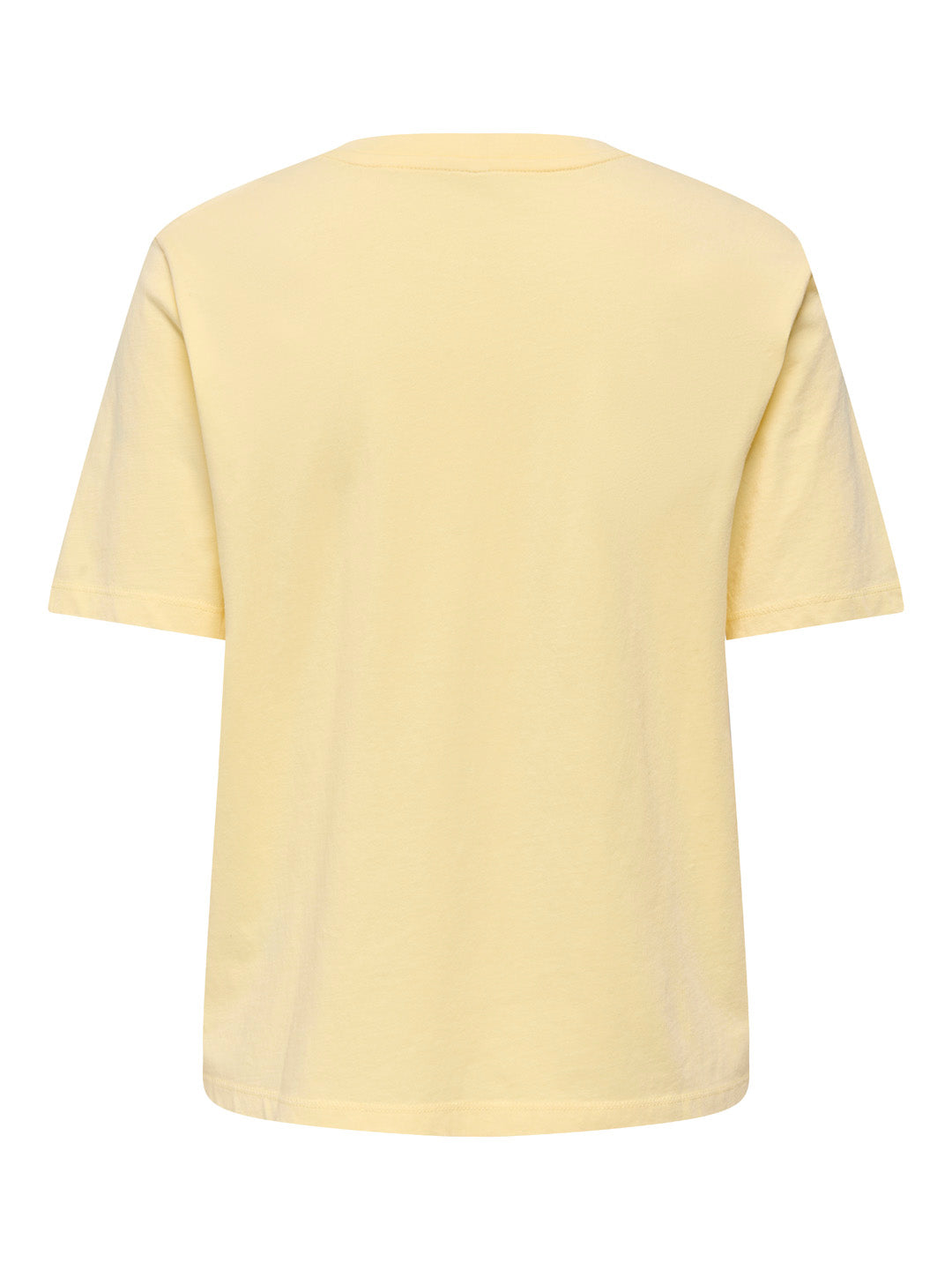 Yellow Printed Cotton T-shirt