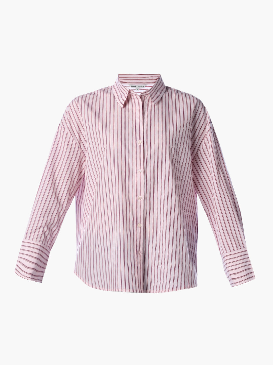 Pink Striped Oversized Shirt
