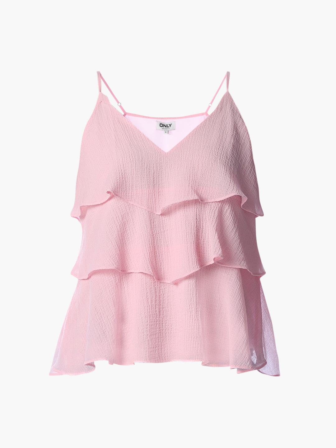 Pink Flounce Cami Top