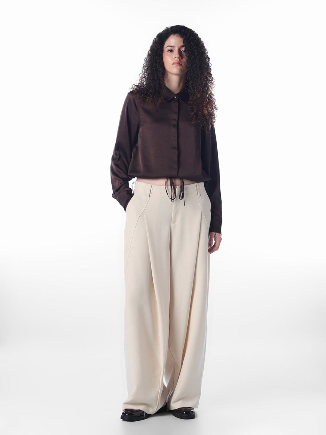 Drawstring Hem Shirt