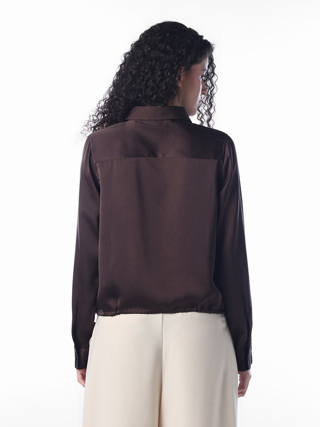 Drawstring Hem Shirt