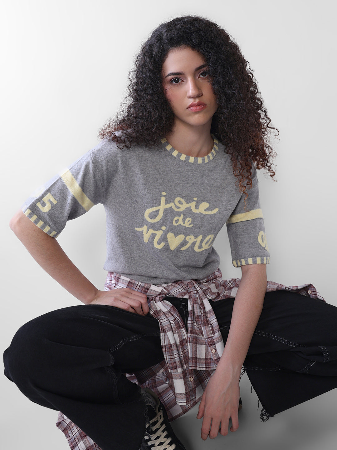 Grey Printed T-shirt