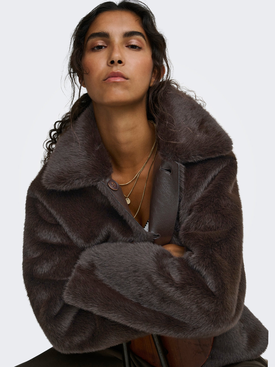Brown Reversible Leather Jacket