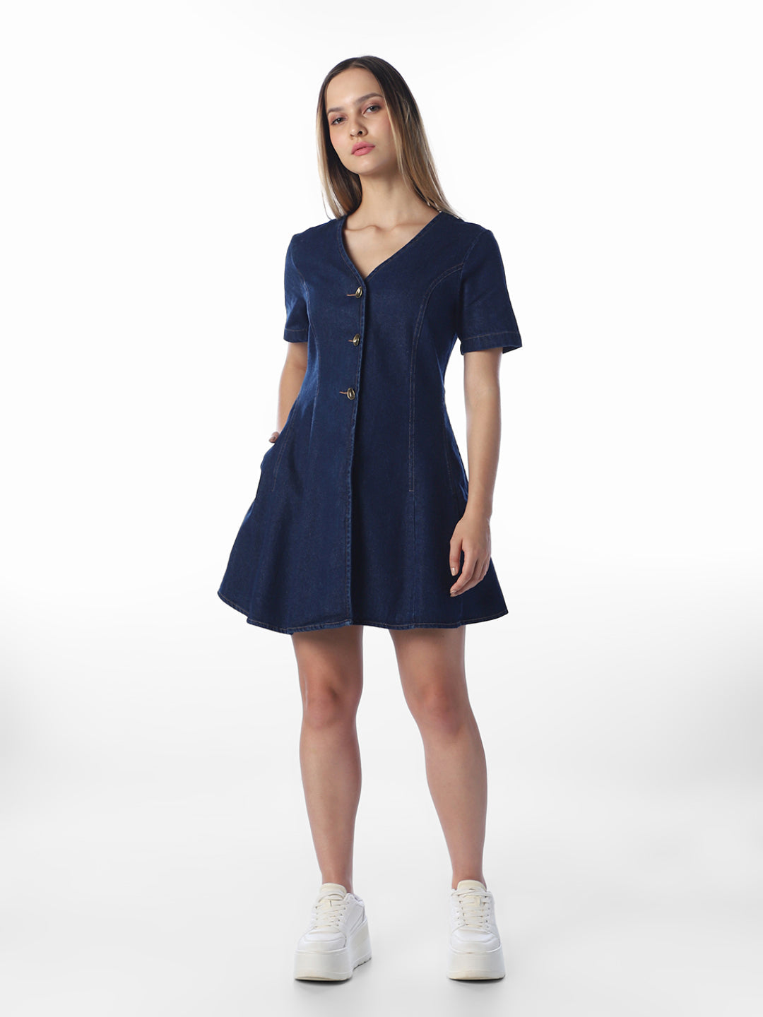 Dark Blue Denim Dress