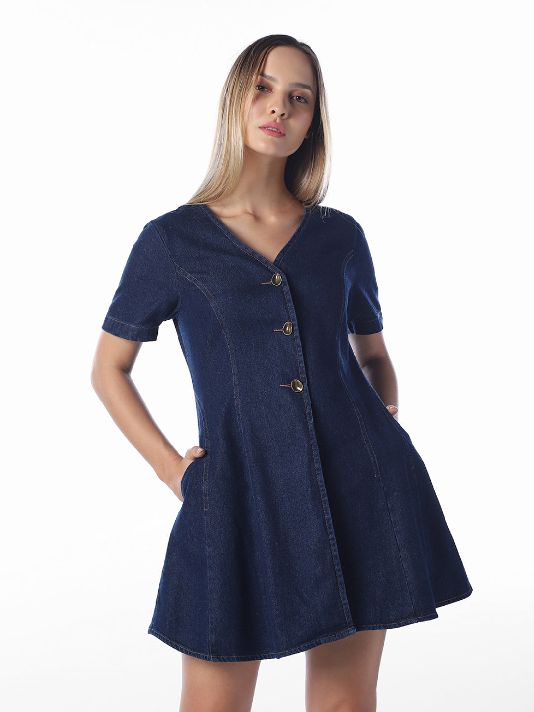 Dark Blue Denim Dress