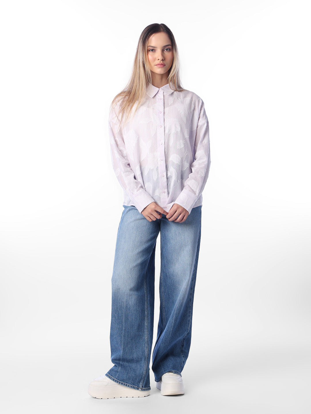 purple Cotton Shirt