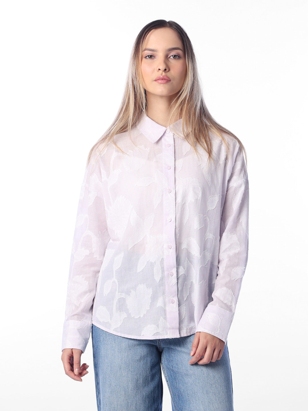purple Cotton Shirt