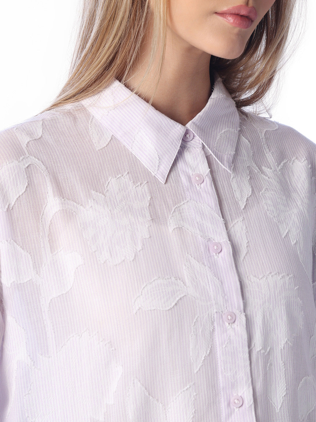 purple Cotton Shirt