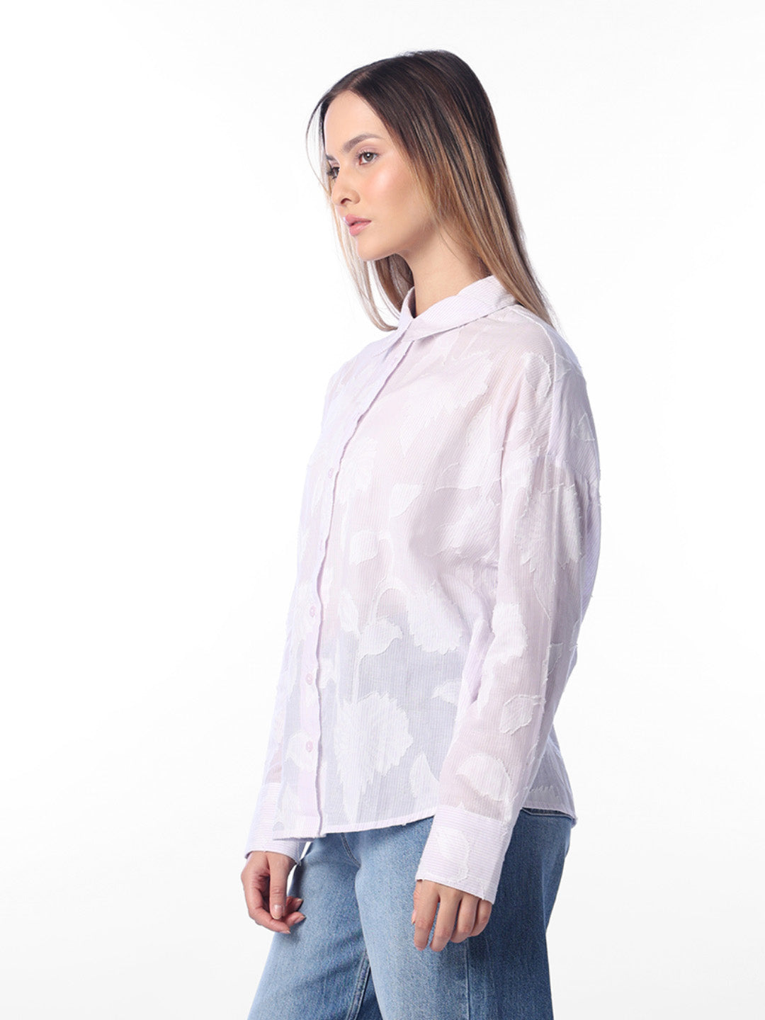 purple Cotton Shirt