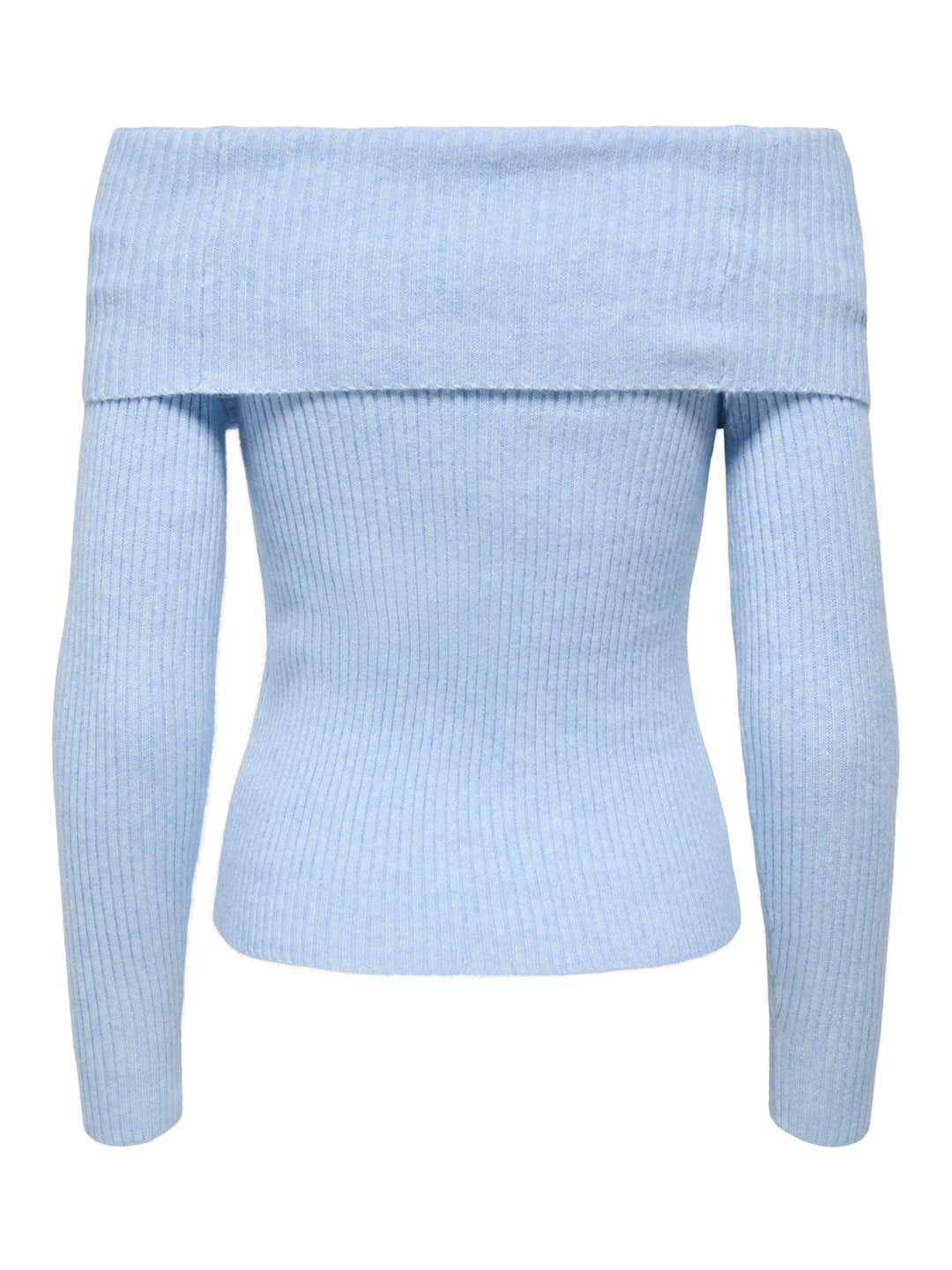 Light Blue Off Shoulder Pullover