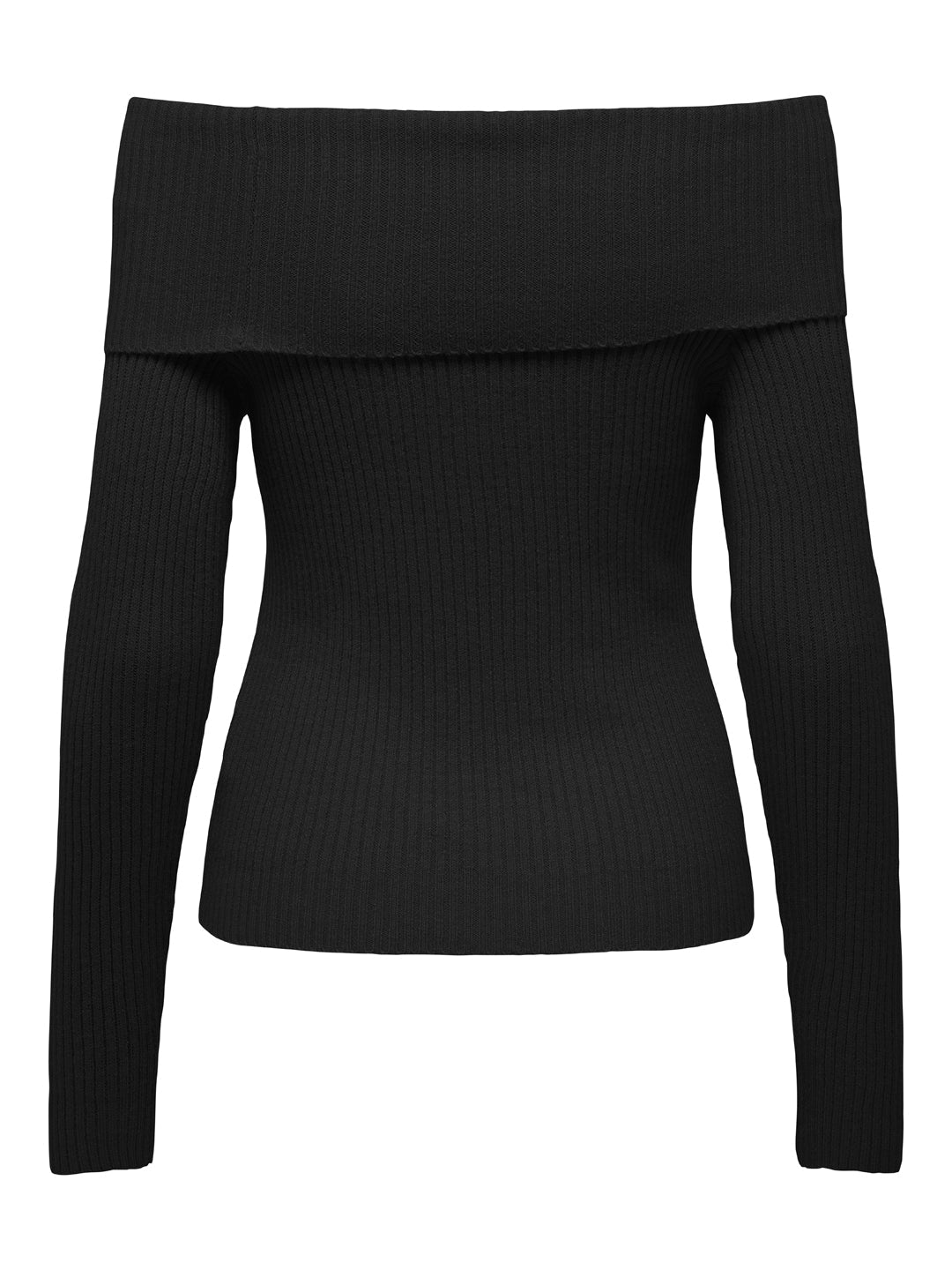Black Off Shoulder Pullover