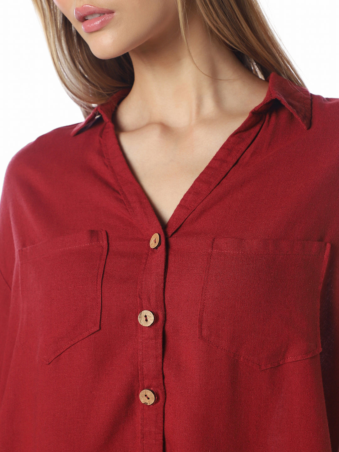Red Oversized Shirt