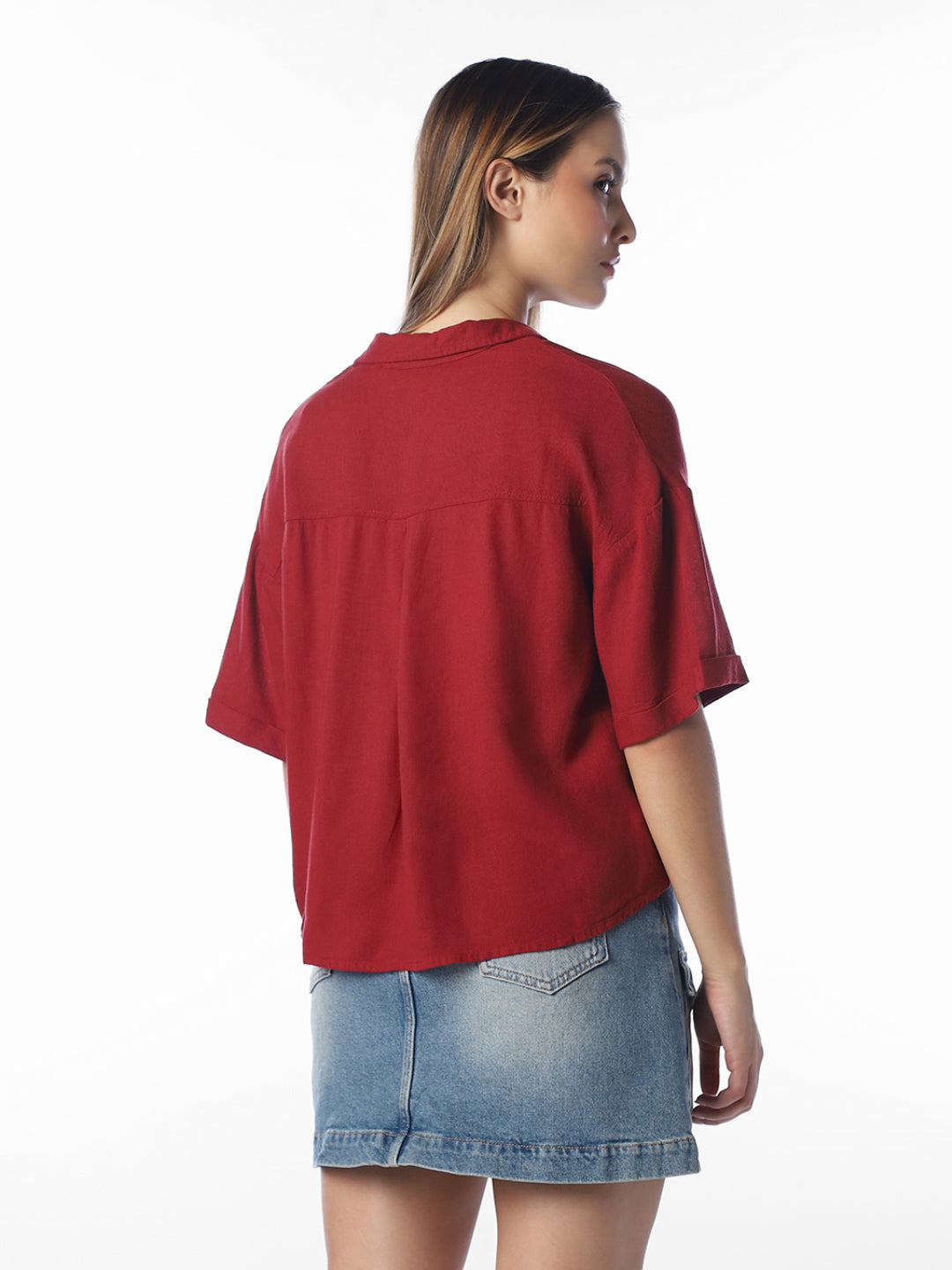 Red Oversized Shirt