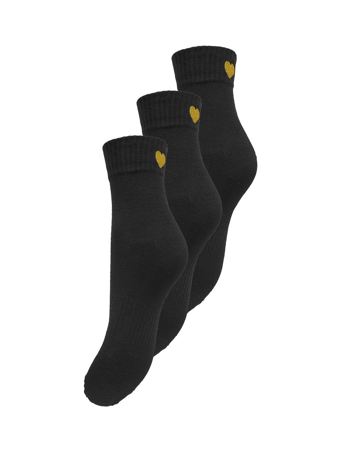 Pack of 3 Black Mid Length Socks