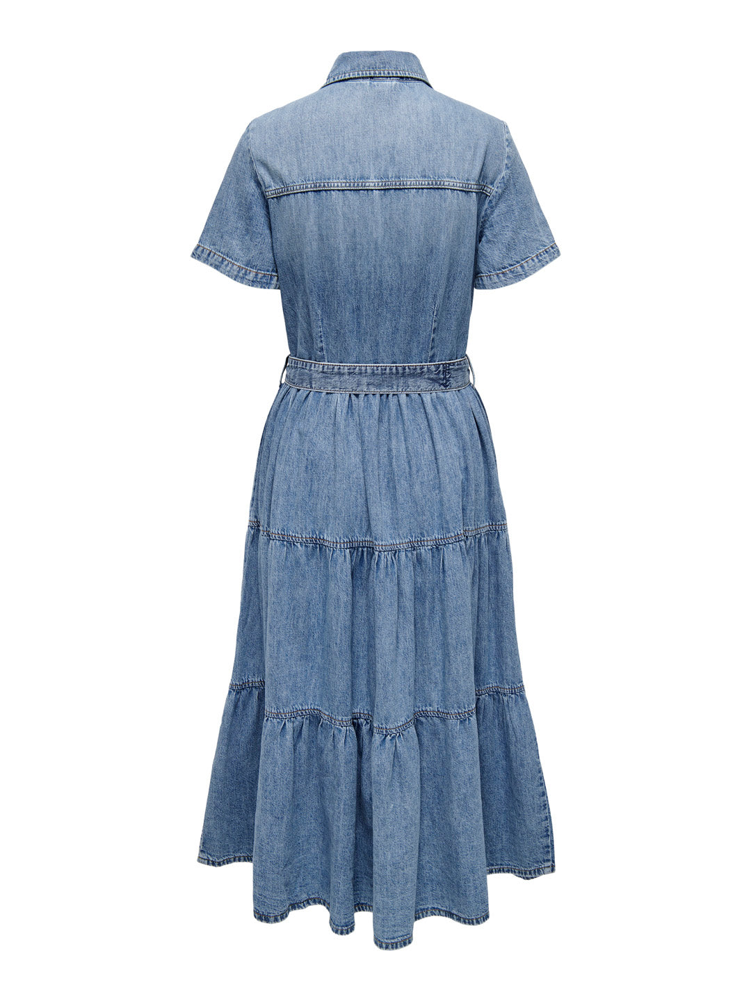 Layered Denim Shirt Dress