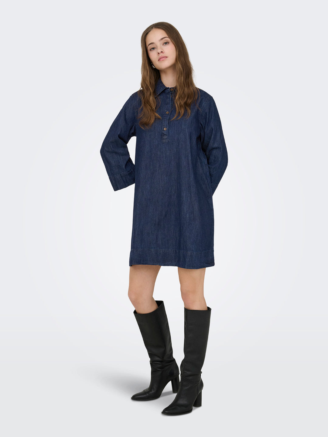 Dark Blue Oversized Denim Dress