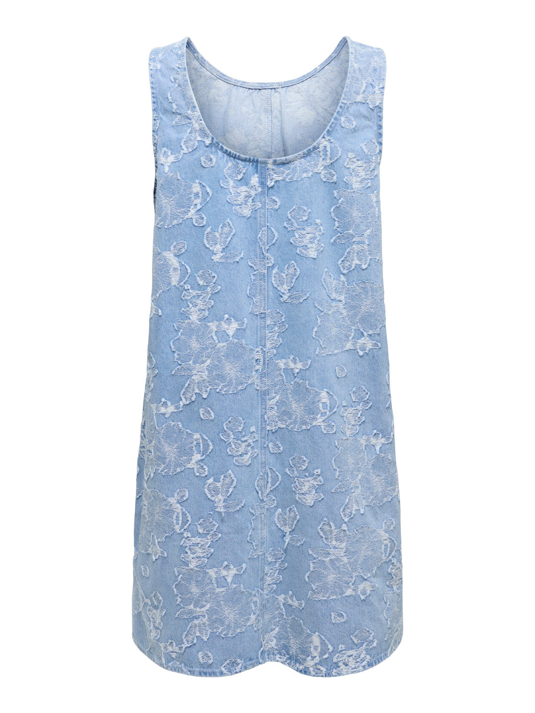 Light Blue Jacquard Denim Dress