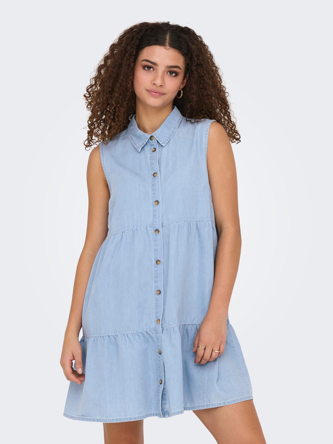 Light Blue Denim Shirt Dress