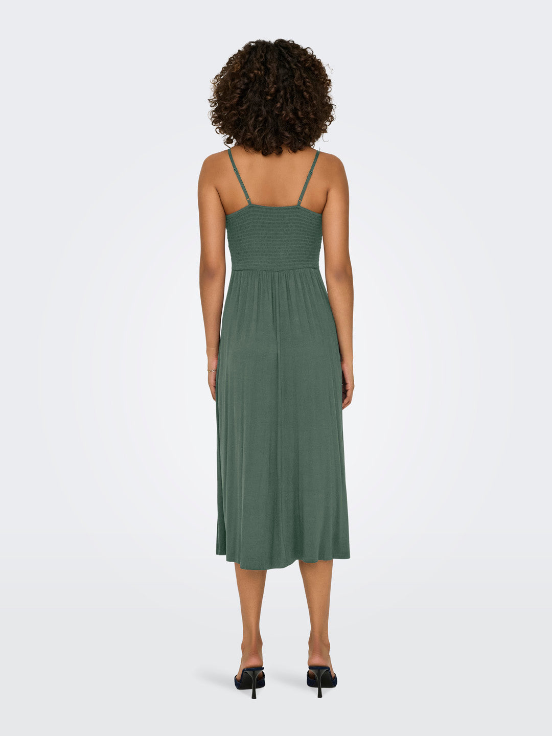 Sage Green Lace Strappy Dress